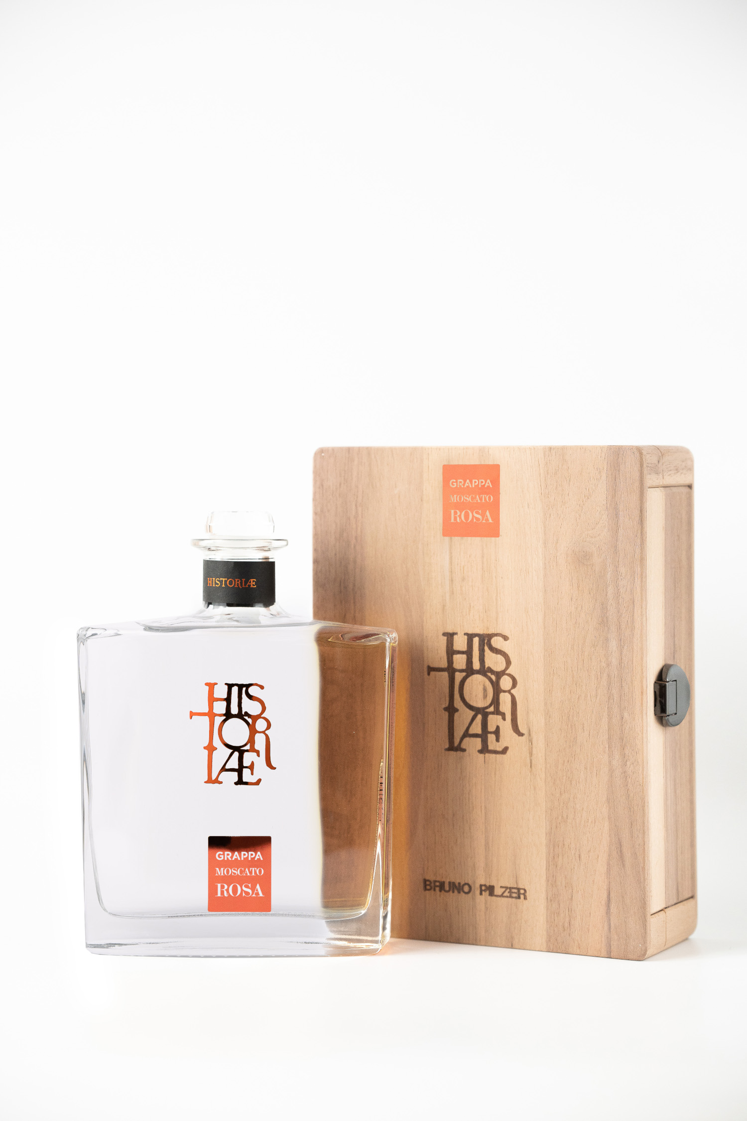 Pilzer Historiae grappa Moscato Rosa